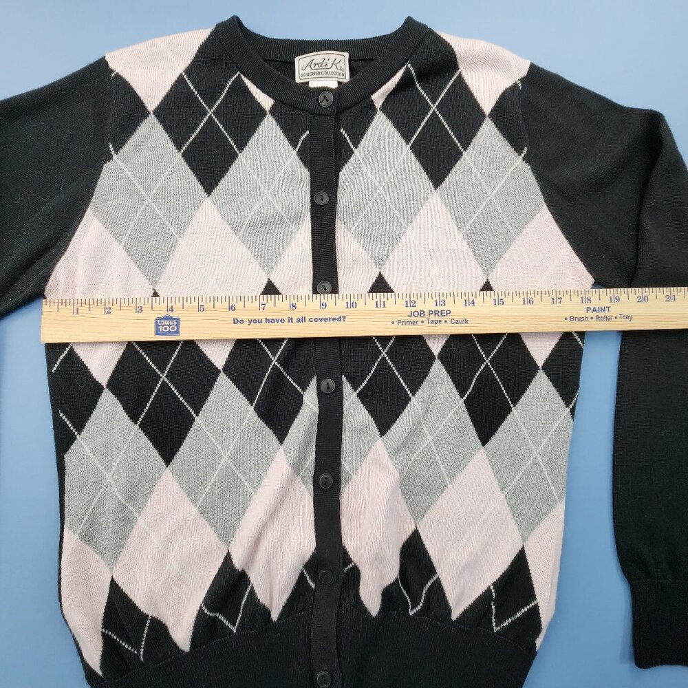 Ardi K Cardigan Sweater | Women’s Medium | Multicolor V-Neck | Designer Style - Picture 5 of 12